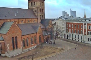The dome square. Riga web camera online