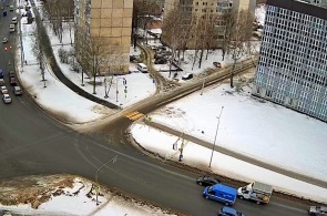 Crossroads of the South-Western Highway with Furmanov Street. Webcams Saransk