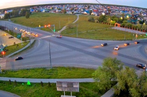 Crossroads of Sportivnaya and Pobeda. Webcams Yuzhnouralsk