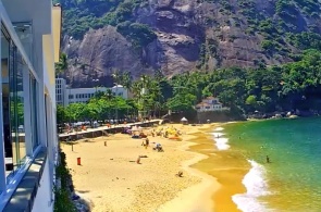 Red Beach, urca district, Rio de Janeiro webcam online