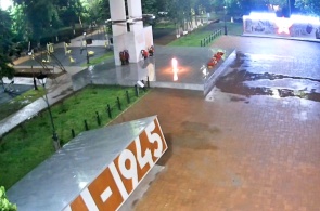 Eternal flame at the railway station. Georgievsk webcams online
