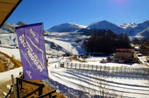 View of the Prato Nevoso ski resort. Webcams Cuneo
