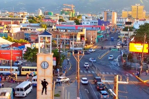 Panoramic view of the capital of Jamaica. Webcams Kingston