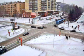 Crossroads of Oktyabrsky Ave - Leningradsky Ave. Webcams Kemerovo