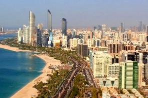 The Doha Corniche. Webcam Abu Dhabi online
