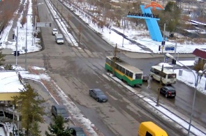 The intersection of Republic Avenue and Karaganda highway