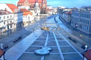 Bialystok web camera online. Kosciuszko Square