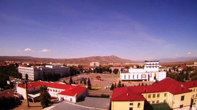 Square Arata. The Central square of the city Kyzyl