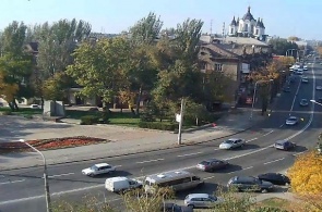 The monument to security officers and paratroopers Zaporozhye webcam online