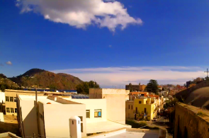 View of the Center and the Castle of Monte Rosa. Lipari webcams online