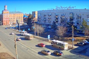 Crossroads of Leningradskaya and K. Marx. Omsk webcams