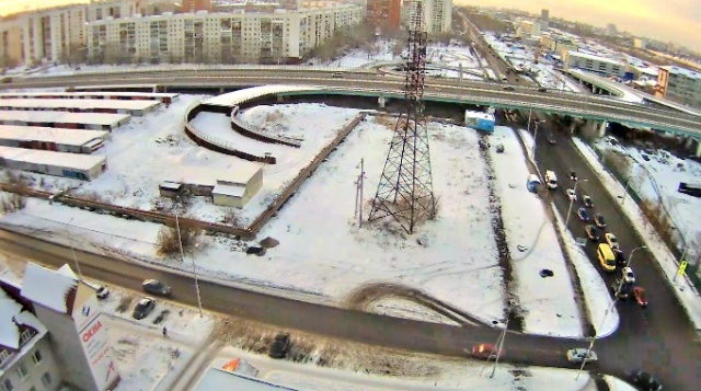 The square of the homefront. Tyumen webcam online