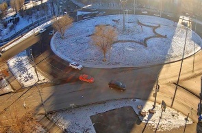 The ring of M.Zhukov St. and Chkalov St.. Orenburg webcams