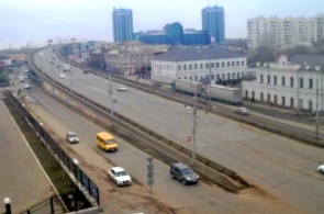 Ulitsa Anri barbyusa, and a New bridge. Astrakhan webcam online