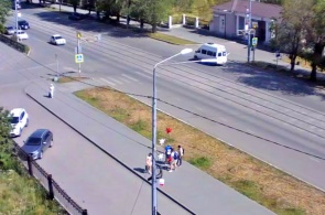 Sovetskaya Street. Webcams of Novotroitsk