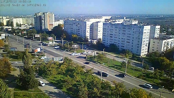 The intersection Ostryakov 143 Sevastopol in real time