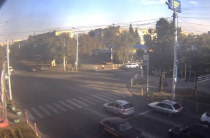 The entrance to the Park of culture and Rest. Stavropol webcam online