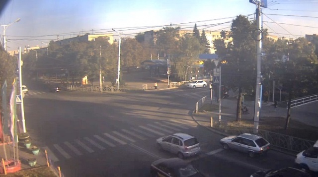 The entrance to the Park of culture and Rest. Stavropol webcam online