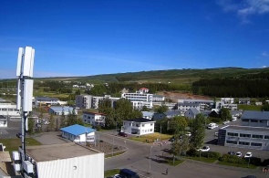 View of the northern part. Webcam Husavik