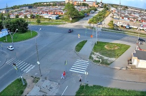Crossroads of Dalnyaya - Fryazinovskaya streets. Webcams Vologda