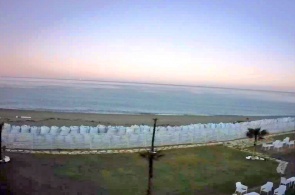 View of Tonnara beach. Webcams Reggio Calabria