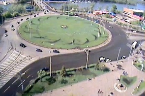 Predmostnaya square. Krasnoyarsk webcam online