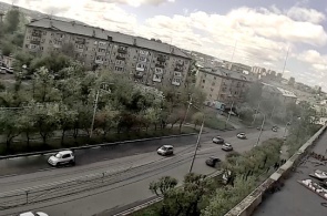 Street High-Rise. Krasnoyarsk webcam online