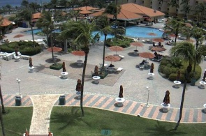 Eagle Beach - La Cabana Beach Resort. Webcams Aruba online