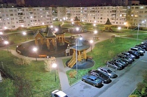 Children's playground on Skuridina street. Lomonosov webcams