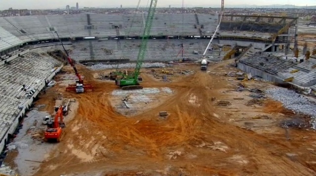 The construction of a new stadium in Konya