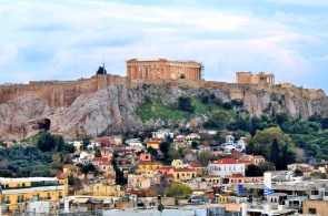 The Acropolis of Athens (Greece) - the main attraction. Webcam Athens online