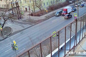 The intersection of Lenina and ul Guards. Krasnoye Selo web Cam online