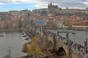 Charles bridge webcam online. Prague in real time