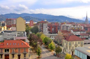 Panorama of the resort of the Italian city. Webcam Turin online