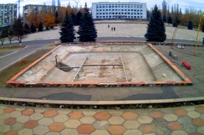 Lenin square (view from Palace of Culture). Milestone web camera online