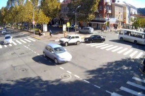 The intersection of Karl Marx street. Tuapse webcam online