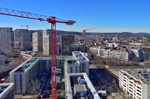 Panorama of the city. Zurich webcams