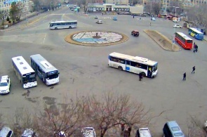 The Station Square. Ussuriysk online videos from Primorsky Krai