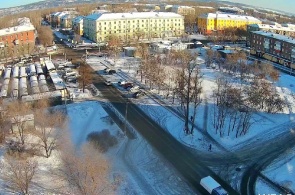 Park on the street Muraveva. Webcam Irkutsk online