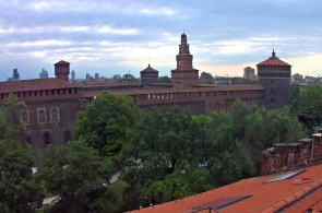 Sforza Castle. Live webcams in Milan