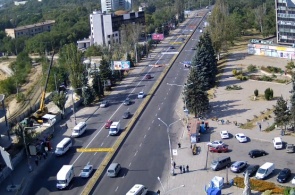 Pushkin square, Lenin Ave. Zaporozhye webcam online