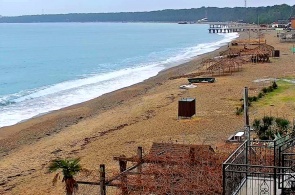 Ldzaa beach (overview). Webcams Pitsunda