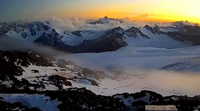 View of the Caucasian ridge. Elbrus webcams