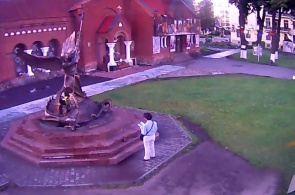 Sculpture Of The Archangel Michael. Minsk web Cam online