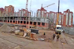 Construction of a school on Kholmogorskaya, 2zh. Webcams Perm