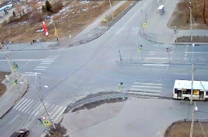 The intersection of Krasnogorodskiy street and Gatchina highway