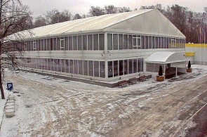 ECC Sokolniki. Overview in the direction of the exhibition hall 7A.