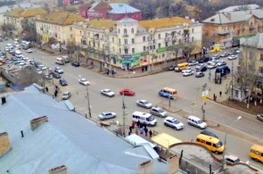 The intersection of Military and Akhsharumova. Astrakhan webcam online