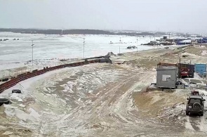 Reconstruction of the Amur embankment. Angle 4. Komsomolsk webcams