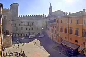 View of Piazza del Popolo. Webcams Perugia